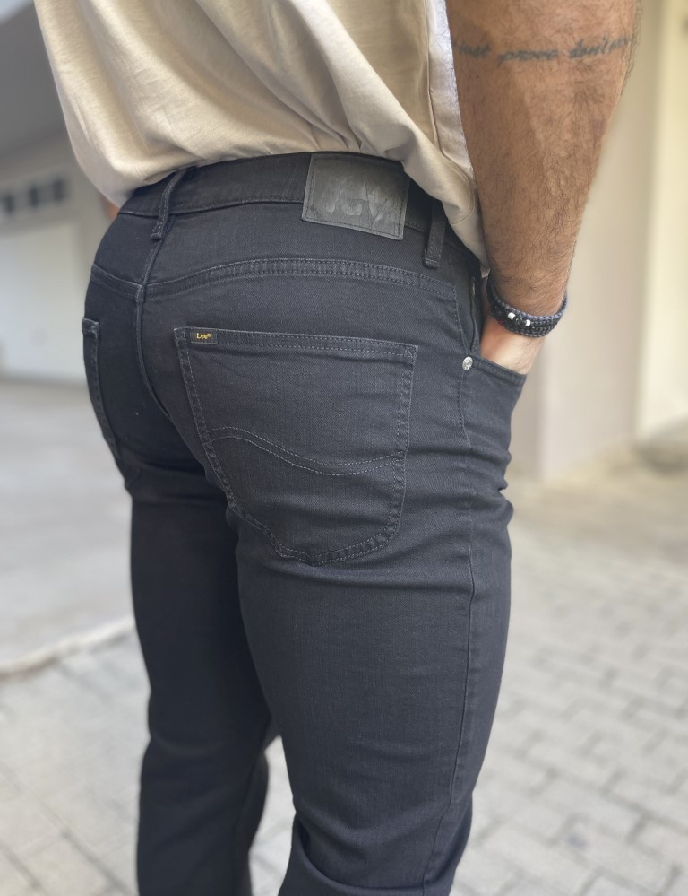 Lee Brooklyn Straight ανδρικό μαύρο τζιν παντελόνι L452HFAE φωτογραφία